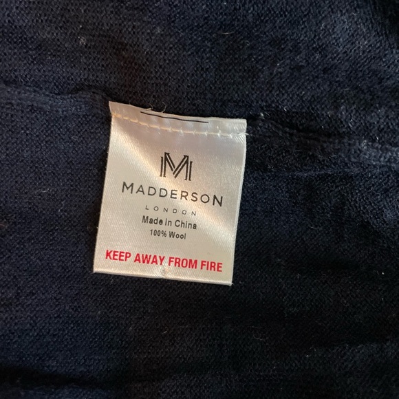 Madderson London navy cardigan EUC - Picture 7 of 12